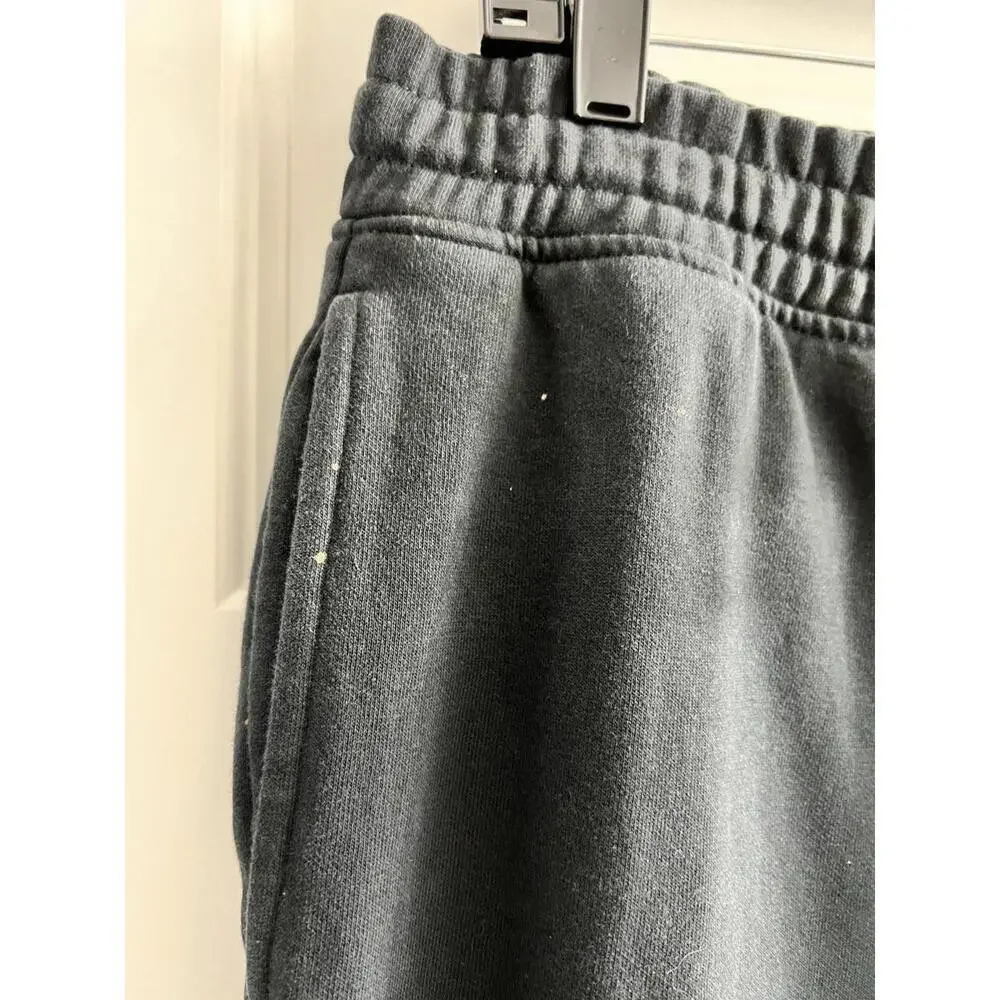 Gymshark Tapered Sweatpants Black Cotton Blend Men’s Sz Large Fleece Gym